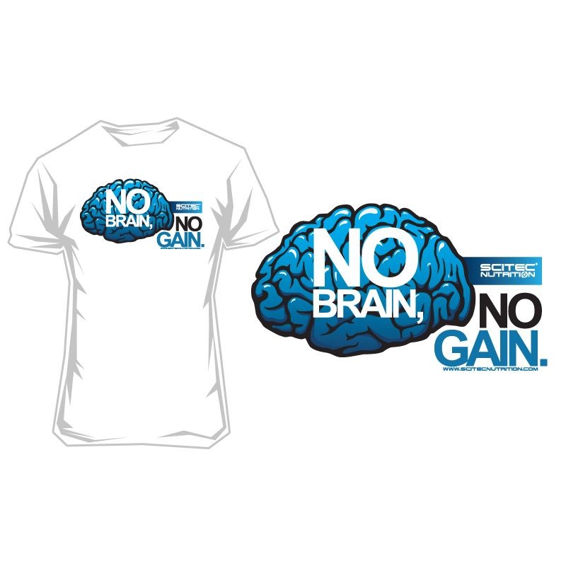 Spacious Large universe Traffic jam Scitec T-Shirt No Brain - Scitec Nutrition