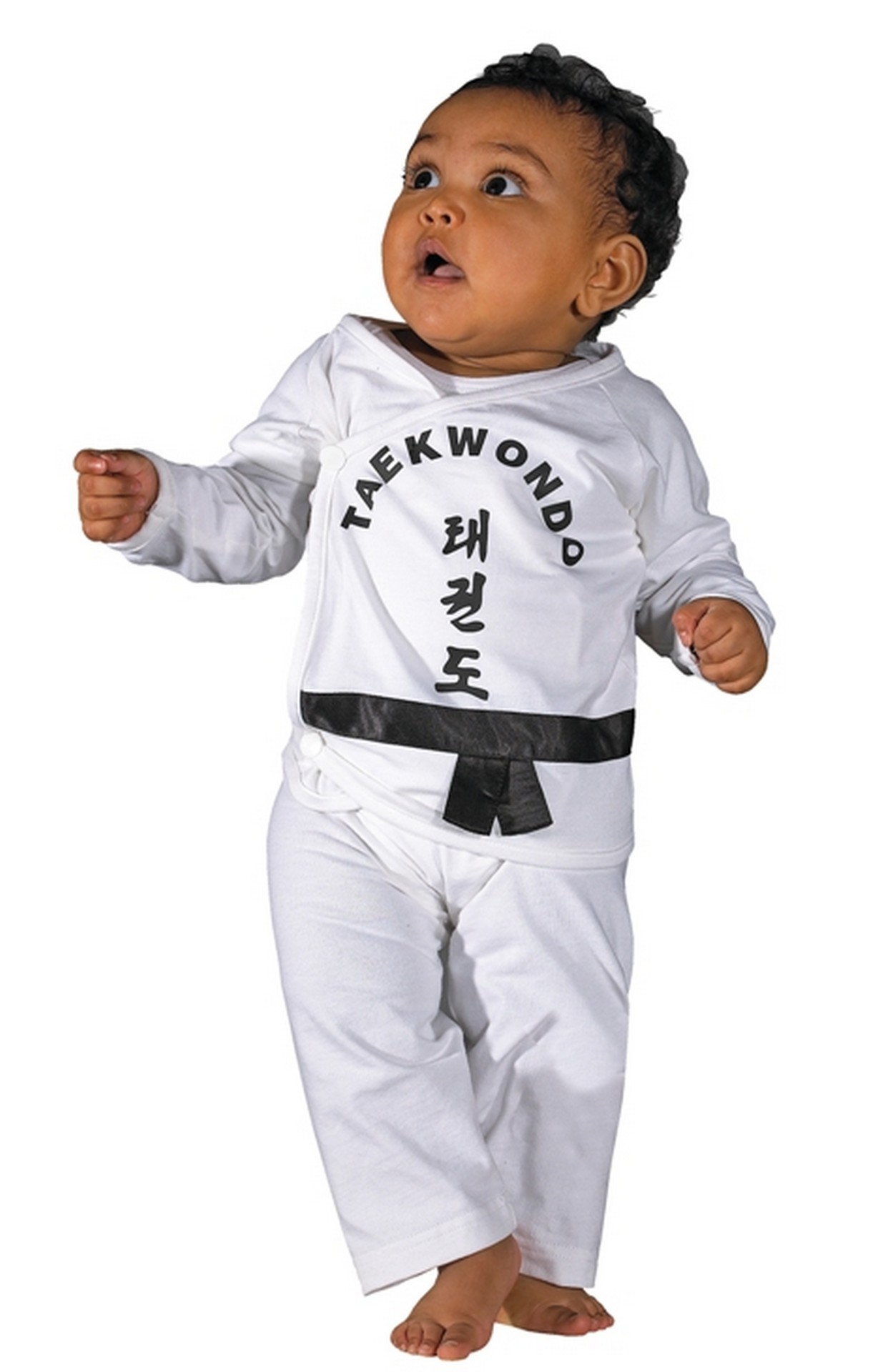 Babystrampler mit Kampfsportmotiven auch lustig von KWON 