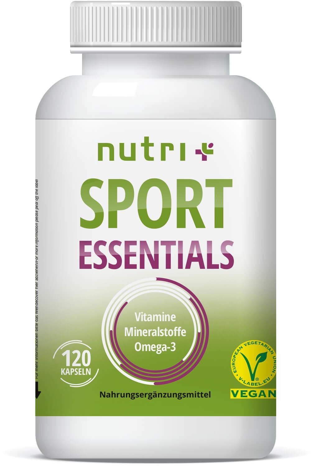 120 Kapseln Nutri-Plus Vegan Sport Essentials Multivitamin EUR 118,28/kg 