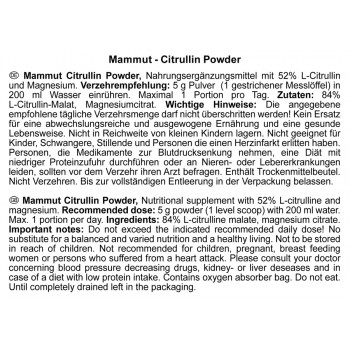 Citrulline Powder - 200 g Dose