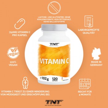 TNT Vitamin C (120 Kapseln)